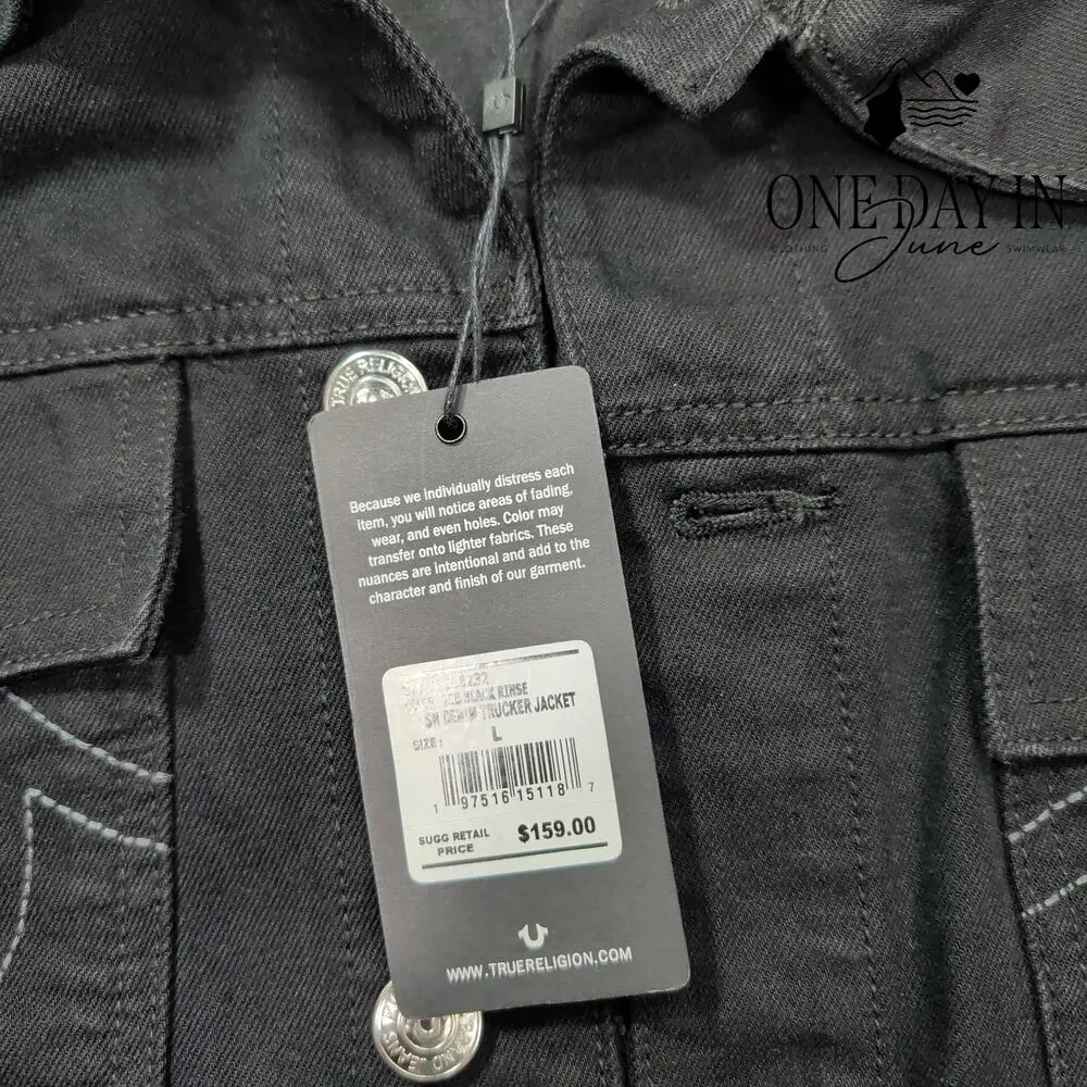 True Religion Denim Trucker Jacket Size L